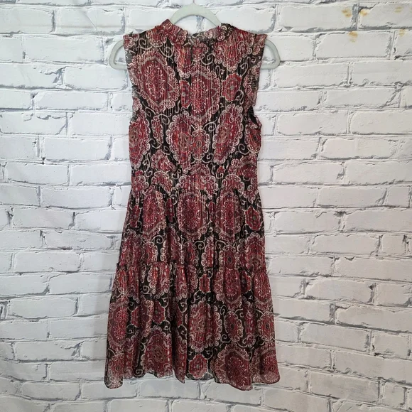 Kate Spade Medallion Metallic Silk Dress - Picture 3 of 7